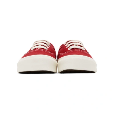 Shop Vans Red Og Authentic Lx Sneakers In Chili