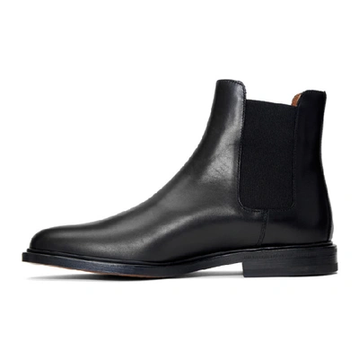Shop Common Projects Black Chelsea Boots In 7547 Black