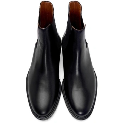 Shop Common Projects Black Chelsea Boots In 7547 Black