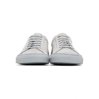 Shop Common Projects Ssense Exclusive Grey Original Achilles Low Sneakers In 7543grey