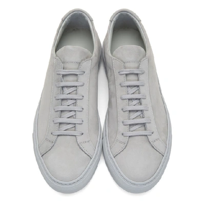 Shop Common Projects Ssense Exclusive Grey Original Achilles Low Sneakers In 7543grey