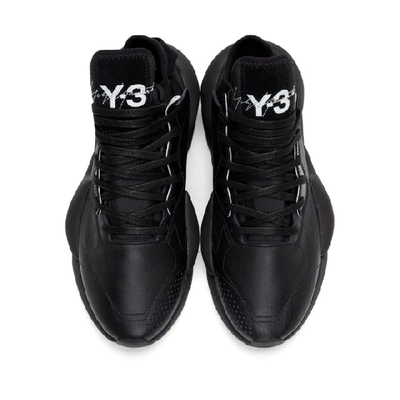 Shop Y-3 Black Kaiwa Sneakers In Blkblkwht