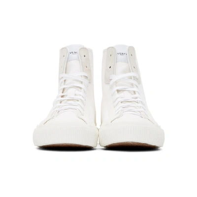 Shop Givenchy White Tennis Light Mid-top Sneakers In 100-wht