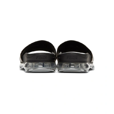 Shop Fendi Brown Logo Slides