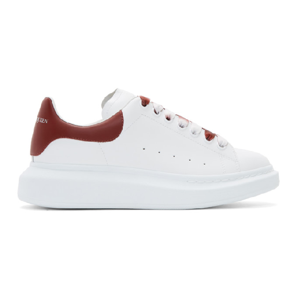 maroon alexander mcqueen trainers