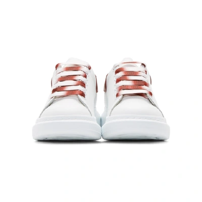 Shop Alexander Mcqueen White & Red Dégradé Oversized Sneakers