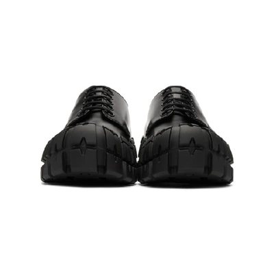 Shop Prada Black Wheel Sole Derbys