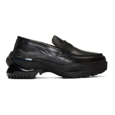 Shop Maison Margiela Black Retro Fit Sole Loafers In T8013 Black