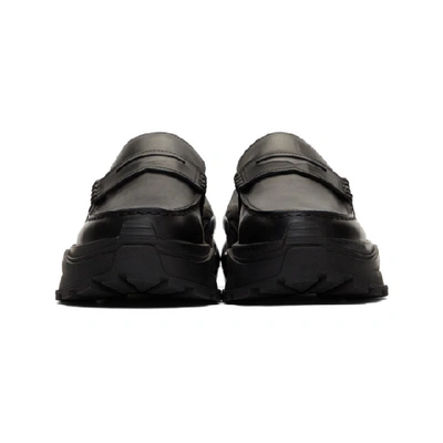 Shop Maison Margiela Black Retro Fit Sole Loafers In T8013 Black