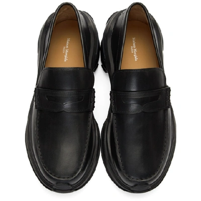 Shop Maison Margiela Black Retro Fit Sole Loafers In T8013 Black