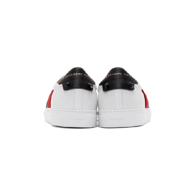 Shop Givenchy Multicolor 4g Webbing Urban Street Sneakers In 199-wht/red