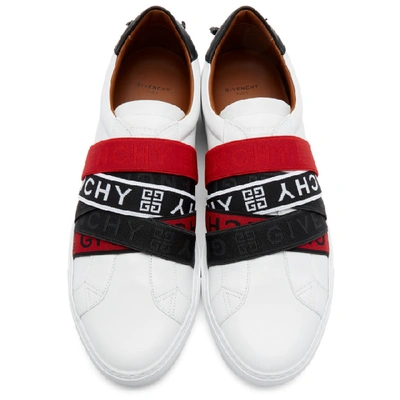 Shop Givenchy Multicolor 4g Webbing Urban Street Sneakers In 199-wht/red