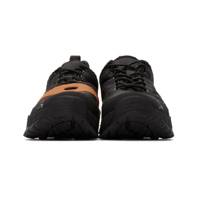 Shop Roa Black Oblique Sneakers
