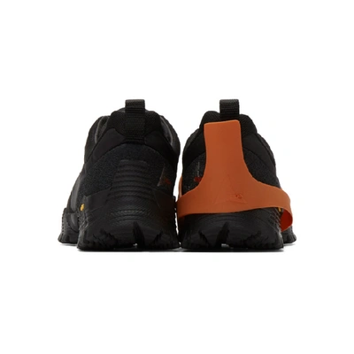 Shop Roa Black Oblique Sneakers