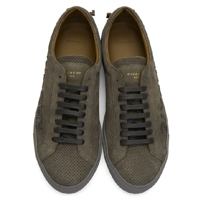Shop Givenchy Grey Suede Urban Street Sneakers In 050-light G