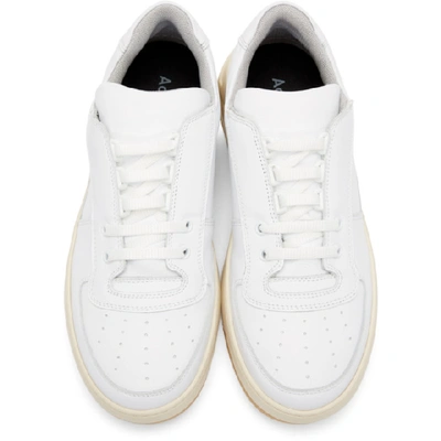 Acne Studios White Perey Lace-up Sneakers | ModeSens