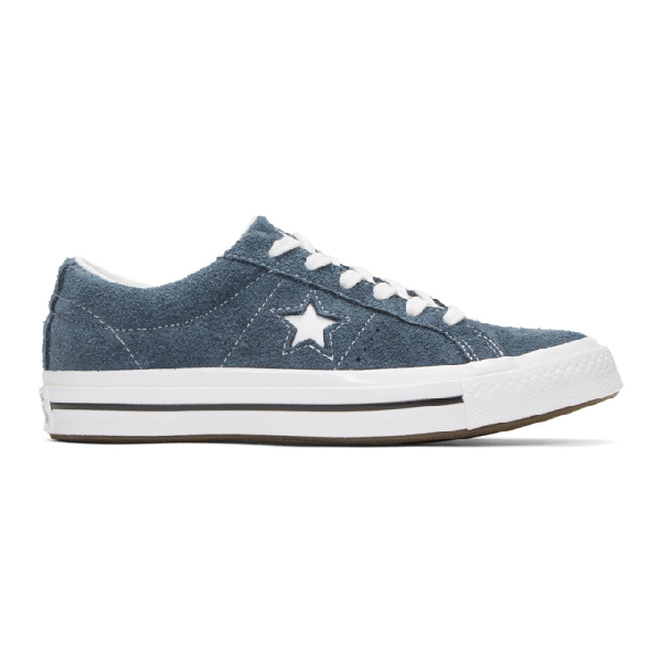 converse one star suede navy