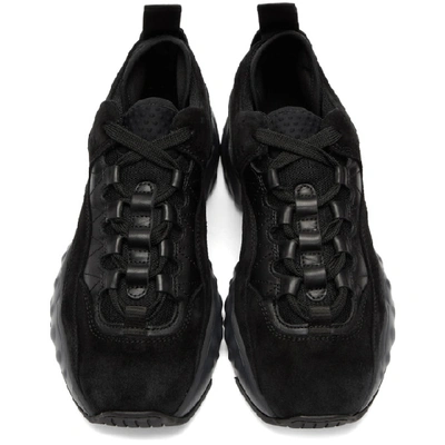 Shop Acne Studios Black Rockaway Sneakers In Multi Black