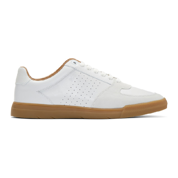hugo boss white tennis shoes
