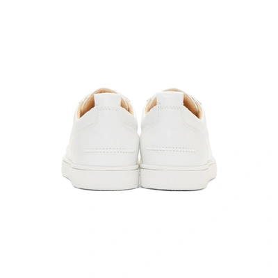 Shop Christian Louboutin White Louis Junior Sneakers In Wh01 White