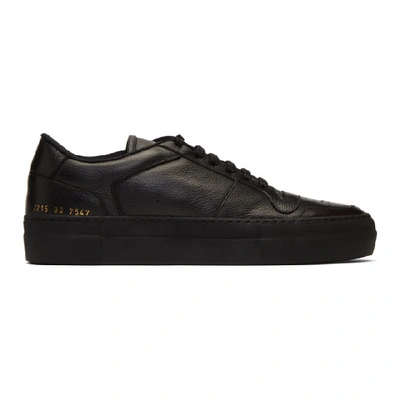 Shop Common Projects Black Full Court Low Sneakers In 7547 Black