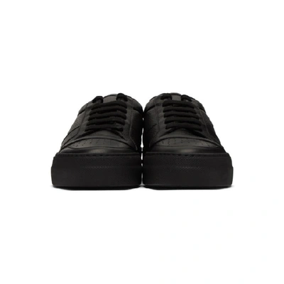 Shop Common Projects Black Full Court Low Sneakers In 7547 Black