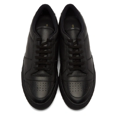 Shop Common Projects Black Full Court Low Sneakers In 7547 Black