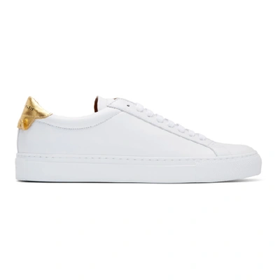 Shop Givenchy White Urban Street Sneakers In 119-wht/gld