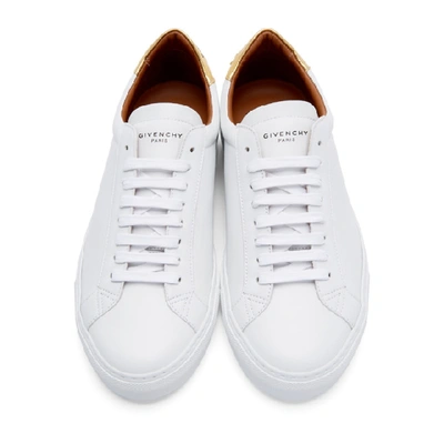 Shop Givenchy White Urban Street Sneakers In 119-wht/gld