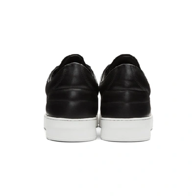 Shop Filling Pieces Black Croc Low Top Ripple Sneakers In 1861 Black