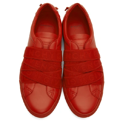 Shop Givenchy Red Urban Street Sneakers In 600-red