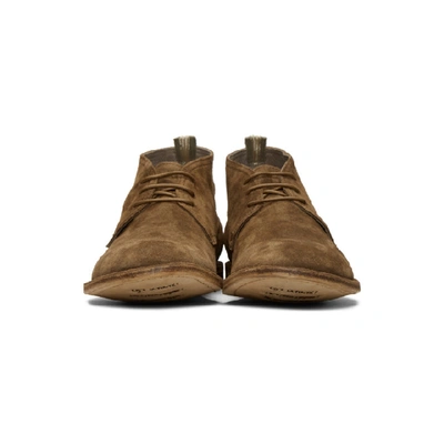 Shop Officine Creative Brown Suede Standard Desert Boots In Softy Sigar