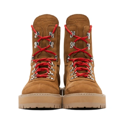 Shop Off-white Brown Hiking Boots In Light Brown