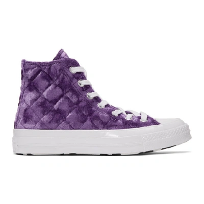 Shop Converse Purple Golf Le Fleur* Chuck 70 Hi Sneakers In Pullpurplwh