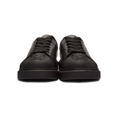 Shop Versace Black 3d Medusa Head Sneakers