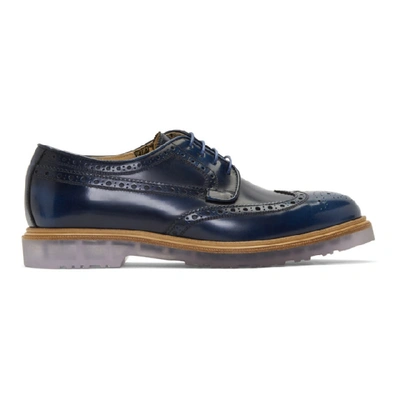 Shop Paul Smith Blue Crispin Brogues In 42 Blue