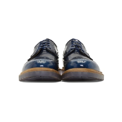 Shop Paul Smith Blue Crispin Brogues In 42 Blue