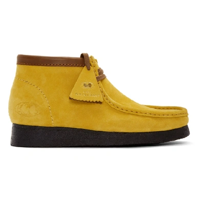 Shop Clarks Originals Yellow Wu Wear Edition Wallabee Boots