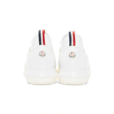 Shop Moncler White Emilien Sneakers In 213-001.wht
