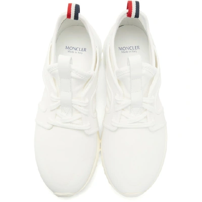 Shop Moncler White Emilien Sneakers In 213-001.wht