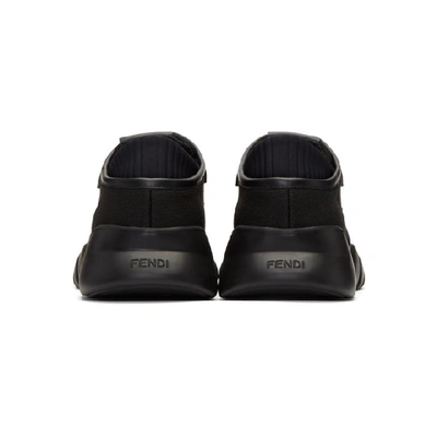 Shop Fendi Black Tech Sneakers In F0up9 - Bla