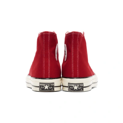 Shop Converse Red Chuck 70 High Sneakers In Enamelred