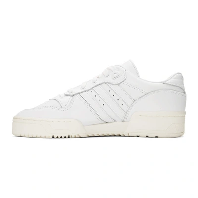 Shop Adidas Originals White Rivalry Low Sneakers In Whiteoffwht