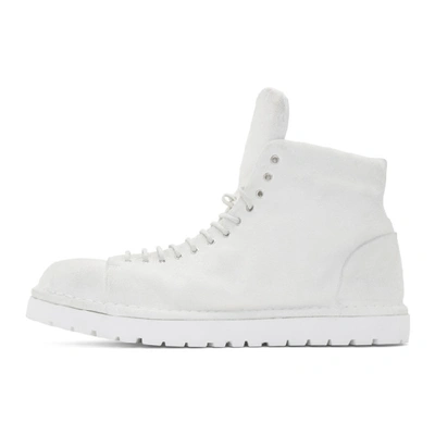 Shop Marsèll Marsell Off-white Gomme Pallottola Pedula Boots In N2 6911 Wht