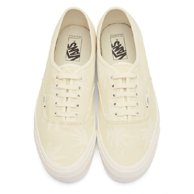 Shop Vans Off-white Island Leaf Og Authentic Lx Sneakers In Natural