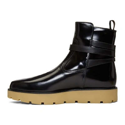 Shop Christian Louboutin Black Kicko Crepe Boots In Bk01 Black