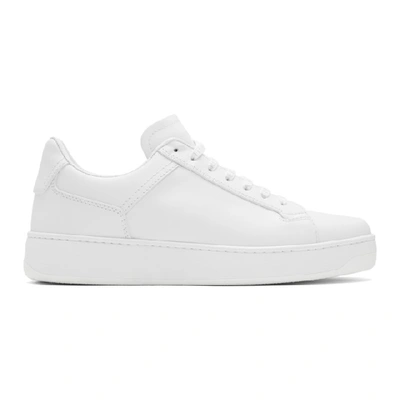 Shop Bottega Veneta White Low-top Sneakers In Optic White