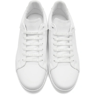 Shop Bottega Veneta White Low-top Sneakers In Optic White