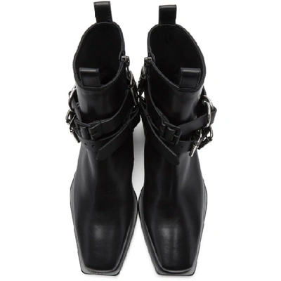 Shop Ann Demeulemeester Black Belt Tucson 1 Piece Boots