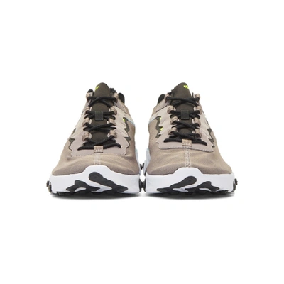 Shop Nike Brown React Element 55 Sneakers In 201pumblkbl